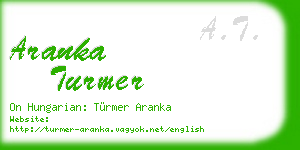 aranka turmer business card